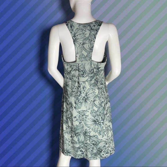 𝅺balance Collection Ornate Floral Sundress Size Large Mint Green and Teal EUC - Picture 7 of 13